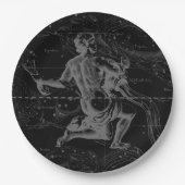 Aquarius Zodiac Constellation Engraving Hevelius Papieren Bordje (Voorkant)