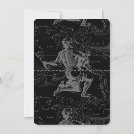 Aquarius Zodiac Constellation Hevelius 1690 (Voorkant)