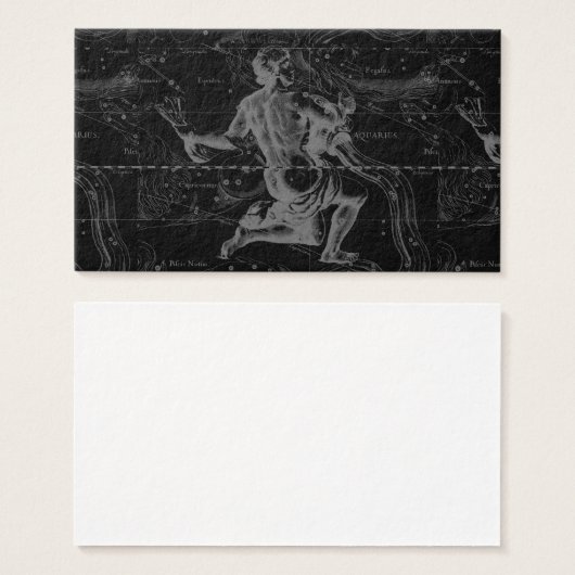 Aquarius Zodiac Constellation Hevelius 1690 Visitekaartjes (Voorkant /achterkant)