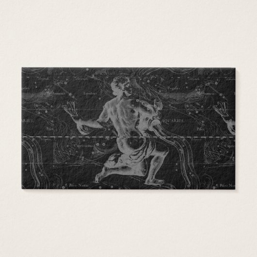 Aquarius Zodiac Constellation Hevelius 1690 Visitekaartjes (Voorkant)