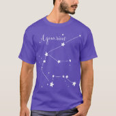 Aquarius Zodiac Constellation T-shirt (Voorkant)