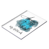 Aquarius Zodiac Constellation Waterverf Notitieboek (Linkerzijde)