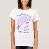 Aquarius Zodiac Design T-shirt *1 (Voorkant)