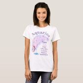 Aquarius Zodiac Design T-shirt *1 (Voorkant volledig)