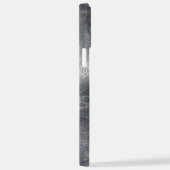 Aquarius Zodiac Distress Silver Steel Style iPhone Hoesje (Rechterkant)