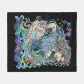 Aquarius Zodiac Fleece Deken (Voorkant (Horizontaal))