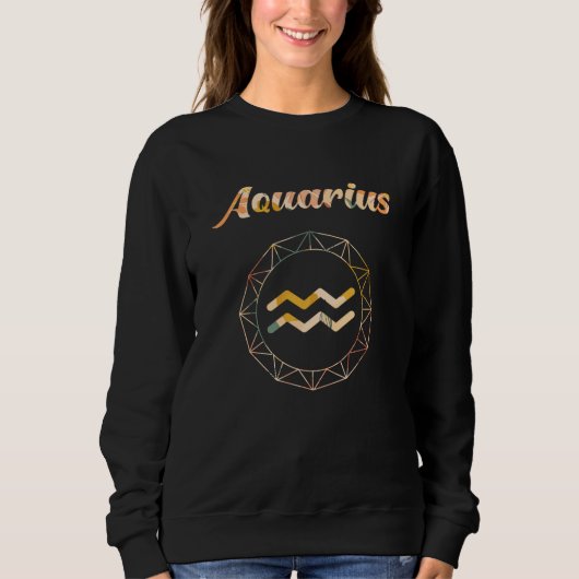 Aquarius Zodiac Flowers Trui (Voorkant)