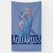 Aquarius Zodiac Goddess Belly Dancer Art Birthday Spandoek (Verticaal)