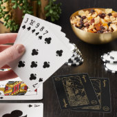Aquarius Zodiac Gold en Black Design Pokerkaarten (Insitu)