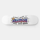 Aquarius Zodiac Graffiti  Persoonlijk Skateboard (Horizontaal)