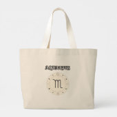 aquarius zodiac grote tote bag (Achterkant)