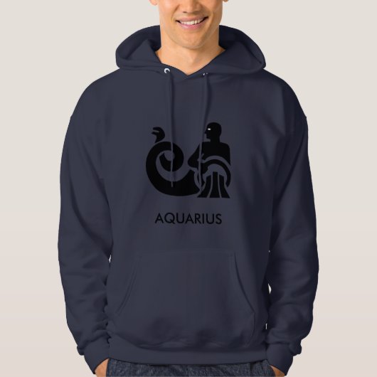 Aquarius Zodiac Hoodie (Voorkant)