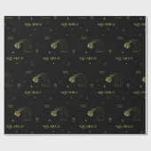 Aquarius zodiac horoscoop-sterbordgradiënt cadeaupapier (Vlak)