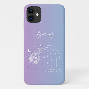 Aquarius zodiac horoscoop-sterbordgradiënt Case-Mate iPhone case