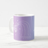 Aquarius zodiac horoscoop-sterbordgradiënt koffiemok (Voorkant links)