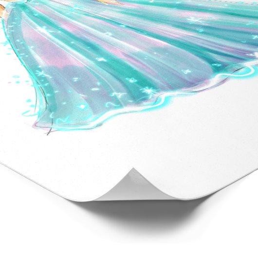 Aquarius Zodiac Illustration – Hand Drawn Poster (Hoek)