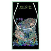 Aquarius Zodiac Klein Cadeauzakje (Achterkant)