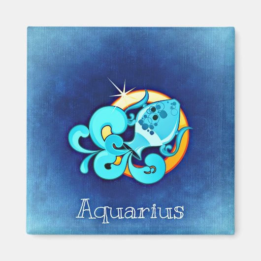 aquarius zodiac magnet (Voorkant)