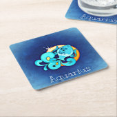 aquarius zodiac onderzetters (Schuin)