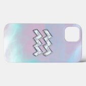 Aquarius Zodiac op moeder van parelstijl Case-Mate iPhone Case (Achterkant (horizontaal))