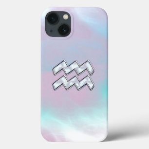 Aquarius Zodiac op moeder van parelstijl Case-Mate iPhone Case