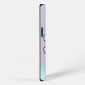 Aquarius Zodiac op moeder van parelstijl iPhone Hoesje (Rechterkant)