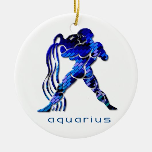 Aquarius Zodiac Ornament (Voorkant)