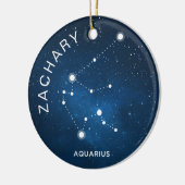 Aquarius Zodiac Ornament Gepersonaliseerde Zodiac  (Links)