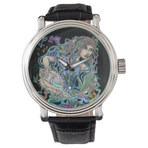 Aquarius Zodiac pols horloge