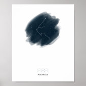 Aquarius Zodiac Poster (Voorkant)