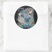 Aquarius Zodiac Ronde Sticker (Tas)