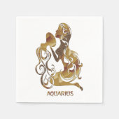 Aquarius Zodiac Servetten (Voorkant)