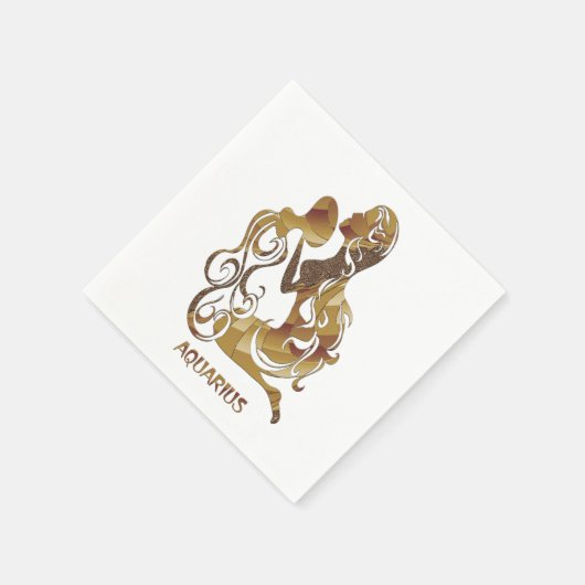 Aquarius Zodiac Servetten (Hoek)