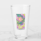 Aquarius Zodiac Sign Abstract Art  Glas (Voorkant)