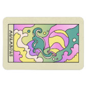 Aquarius Zodiac Sign Abstract Art Magneet (Horizontaal)