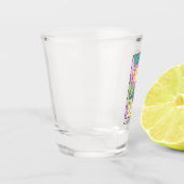 Aquarius Zodiac Sign Abstract Art  Shot Glas (Links)