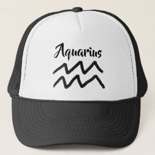 Aquarius Zodiac Sign Astrology Horoscope Trucker Pet