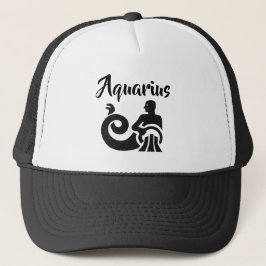 Aquarius Zodiac Sign Astrology Horoscope Trucker Pet
