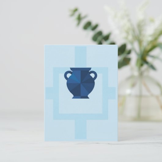 Aquarius Zodiac Sign Briefkaart (Staand voorkant)