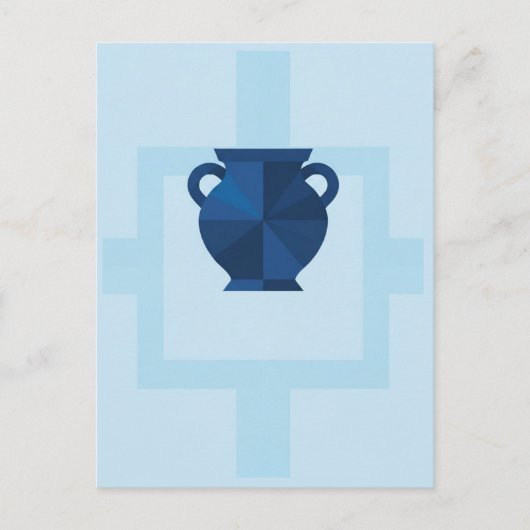 Aquarius Zodiac Sign Briefkaart (Voorkant)