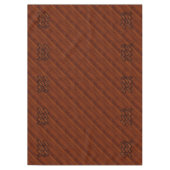 Aquarius Zodiac Sign Brown Mahogany Style Tafelkleed (Voorkant)