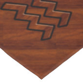 Aquarius Zodiac Sign Brown Mahogany Style Tafelkleed (Gekanteld)