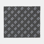 Aquarius Zodiac Sign Carbon Style Fleece Deken (Voorkant (Horizontaal))