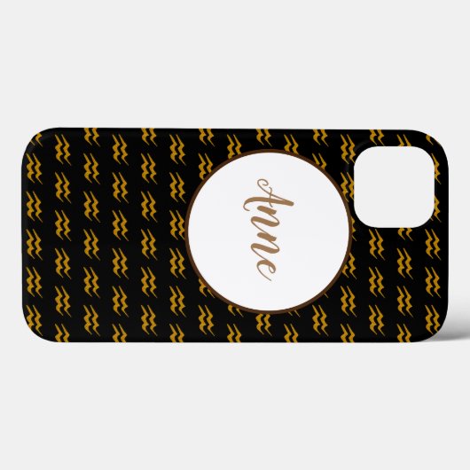 Aquarius Zodiac Sign Case-Mate iPhone Case (Achterkant (horizontaal))