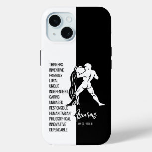 Aquarius Zodiac Sign iPhone 15 Case