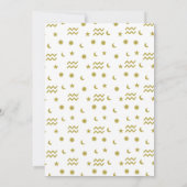 Aquarius zodiac sign color uitnodiging sjabloon (Achterkant)