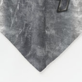 Aquarius Zodiac Sign Distress Silver Steel Fleece Deken (Hoek)