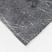 Aquarius Zodiac Sign Distress Silver Steel Fleece Deken (Hoek)