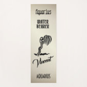 Aquarius Zodiac Sign en Symbool Antiek Gold Yogamat (Voorkant)