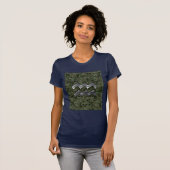 Aquarius Zodiac Sign Green Digital Camouflage T-shirt (Voorkant volledig)